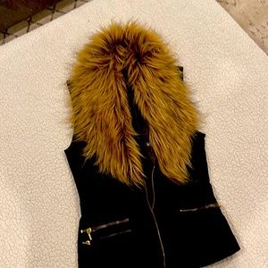 Trendy faux fur vest